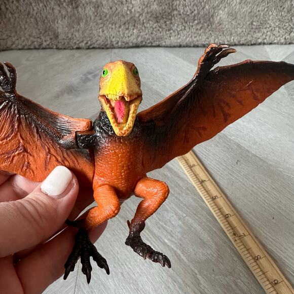 Dimorphodon Toy Figure Happy Kin Dinosaur Posable Wings Arms - Picture 3 of 11